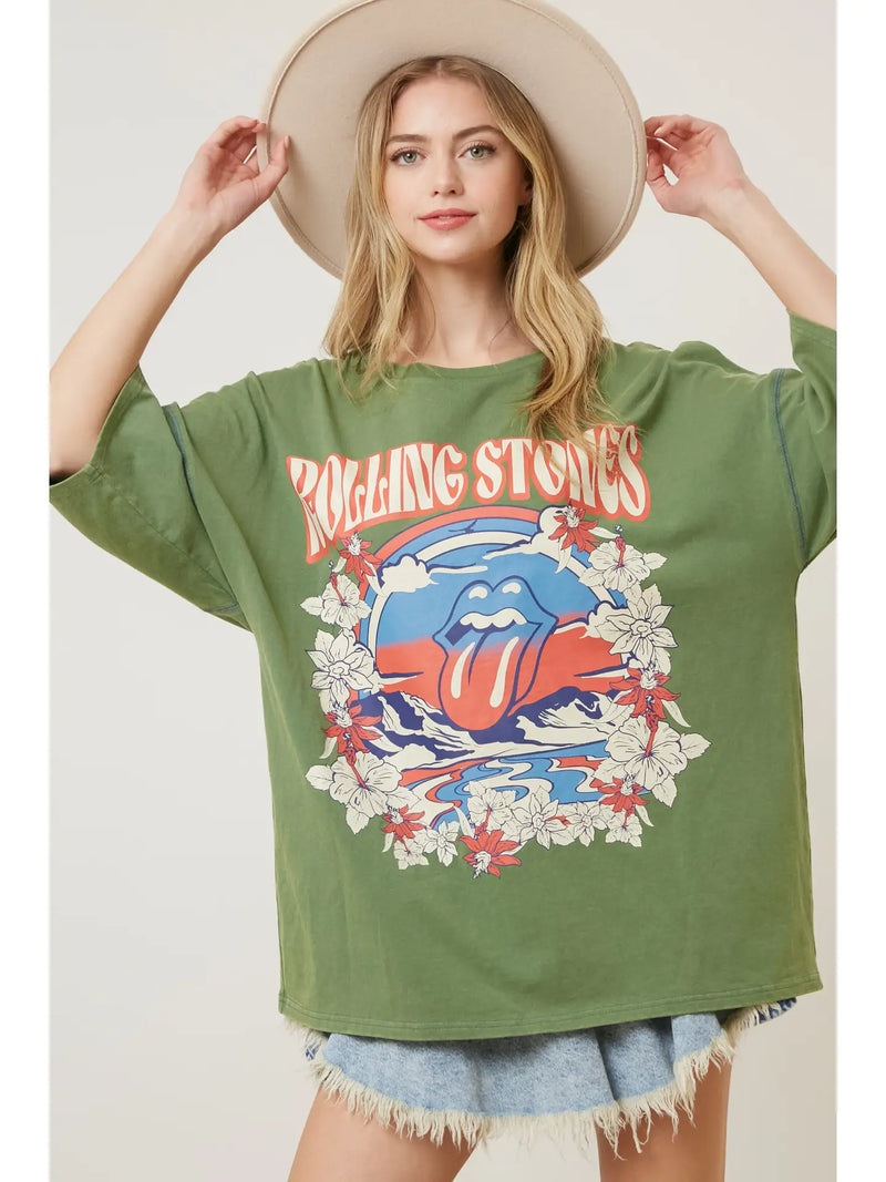 Rolling Stones Graphic Oversized Tshirt