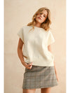 Cream Sweater Top