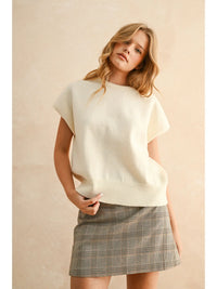 Cream Sweater Top