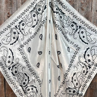 Wild Rag - Cream and Black Floral