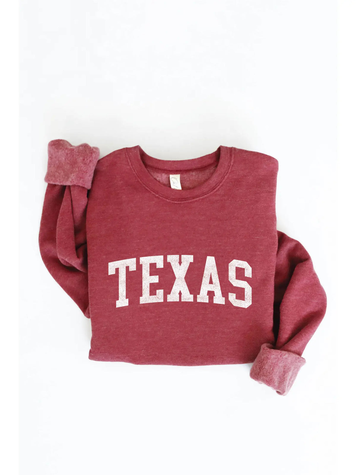 Texas Graphic Sweatshirt - Maroon