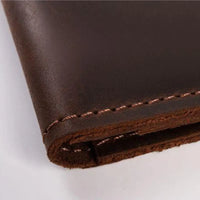 Walnut Leather Passport Holder