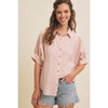 Vickie Pink Stripe Top