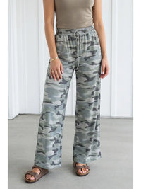 Las Camo Wide Leg Pants