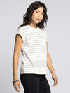 Bella Tshirt - Bone Stripe