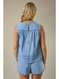 Flare Denim Top