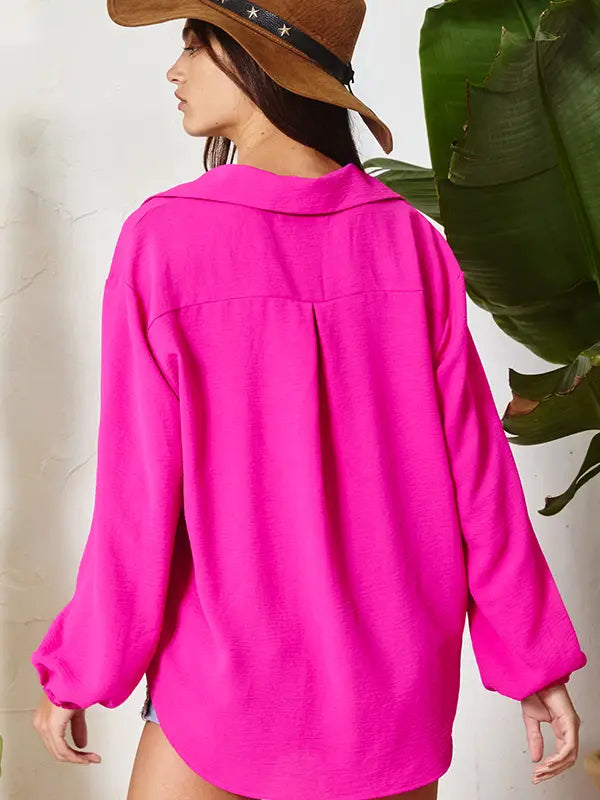 Mila Hot Pink Blouse