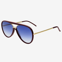 FREYRS- Shay Aviator Sunglasses (Burgundy)