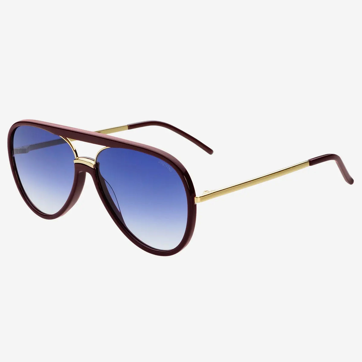 FREYRS- Shay Aviator Sunglasses (Burgundy)