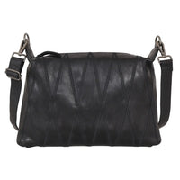 Avery Diamond Leather Crossbody - BLK