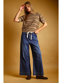 Bailey Stripe Short Sleeve Knit Top