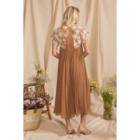 Sophia Embroidered Gauzy Dress