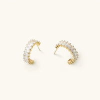 Nikki Smith - Gold Crystal Shimmer Earrings
