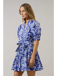 Viry Floral Wenda Pleated Mini