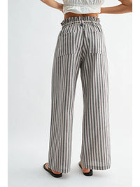 Striped Linen Blend Pants