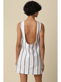 Isla Open Back Striped Dress