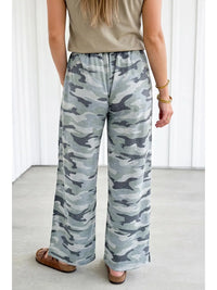Las Camo Wide Leg Pants