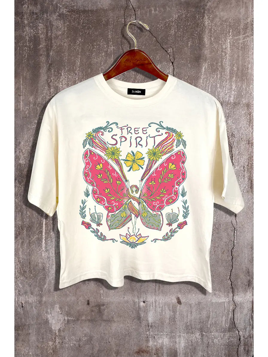 Butterfly Graphic Crop