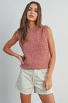 Sara Sleeveless Sweater Top