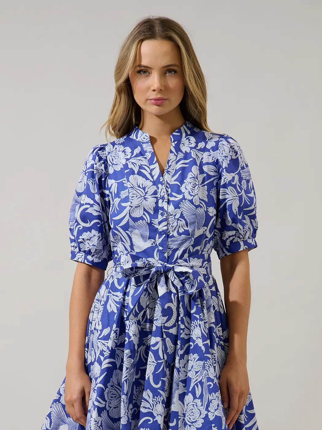 Viry Floral Wenda Pleated Mini
