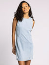 Dahlia Denim Dress Stripes