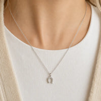 Nikki Smith necklace- stainless steel lucky horseshoe