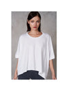 Blake Cropped Tee - White