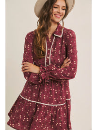 Misty Scallop Lace Dress
