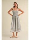Chloe Striped Midi Dress