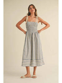 Chloe Striped Midi Dress