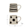 Hand Painted Linen Texture Mug