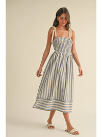 Chloe Striped Midi Dress