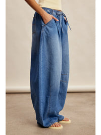 Wide Leg Elastic waist Pants