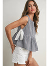 Sky Meadow Peplum Top