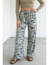 Las Camo Wide Leg Pants
