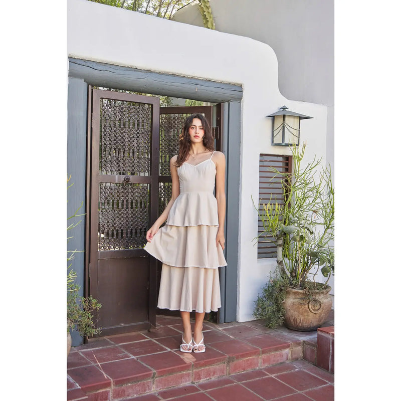 Andie Open Back Midi Dress