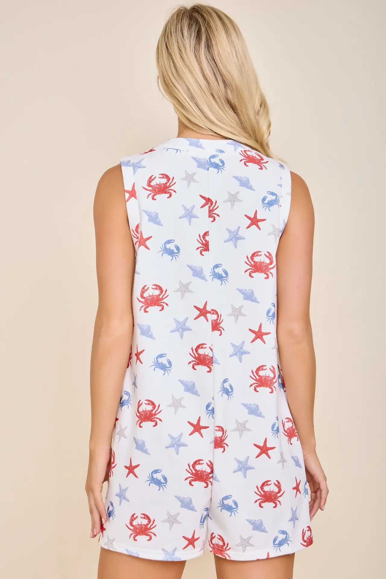 Seaside Starfish and Crab Romper
