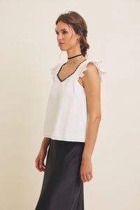 Everly White Top