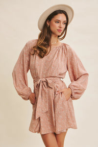 Romantic Floral Printed Dress