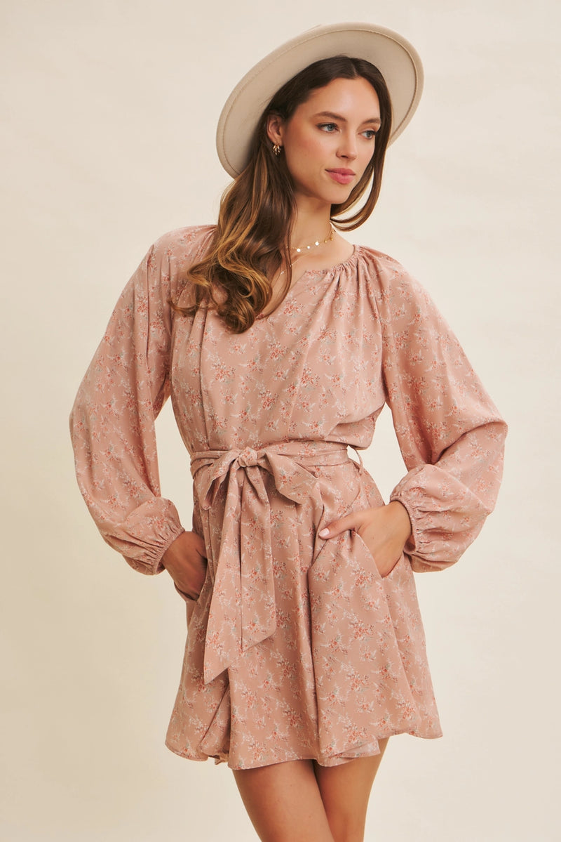 Romantic Floral Printed Dress