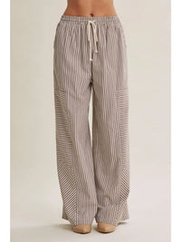 Coffee Before Noon Striped Wide Leg Pants