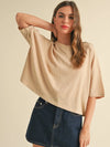 Cotton Linen Short Sleeve Top