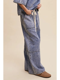 Wide Leg Draw String Pants