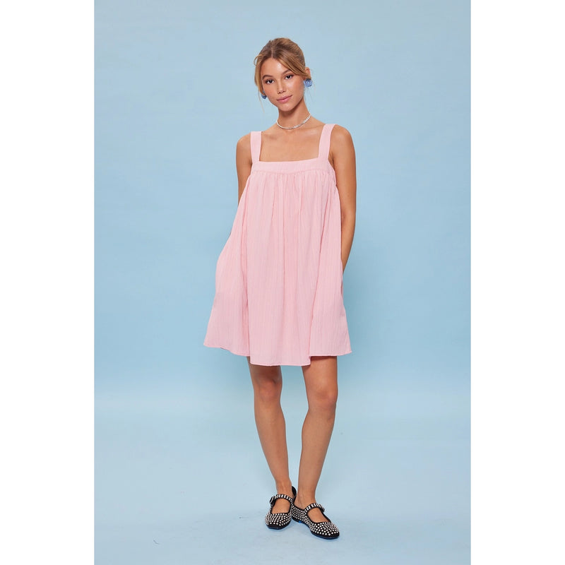 Shelby Crinkled Babydoll Dress