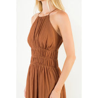 Lola Brown Sleeveless Dressn- august