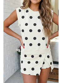 Polka Dot Skort Set