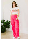 Vivi Pink Cargo Pants