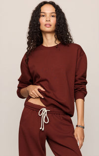 Z-Supply , Boyfried Sweatshirt, Rouge