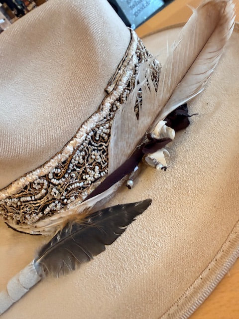 Hindu White Band Rancher Hat