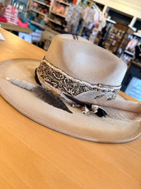Hindu White Band Rancher Hat
